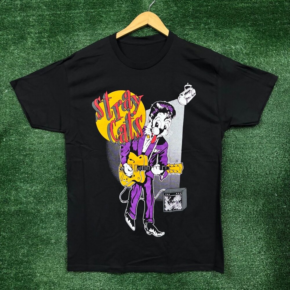 Stray Cats Runaway Boys Album Rockabilly Band T-Shirt Size Medium